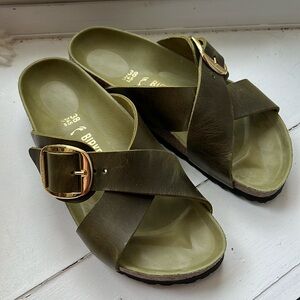 Birkenstock Siena Big Buckle Olive/Green Olive US 7/38